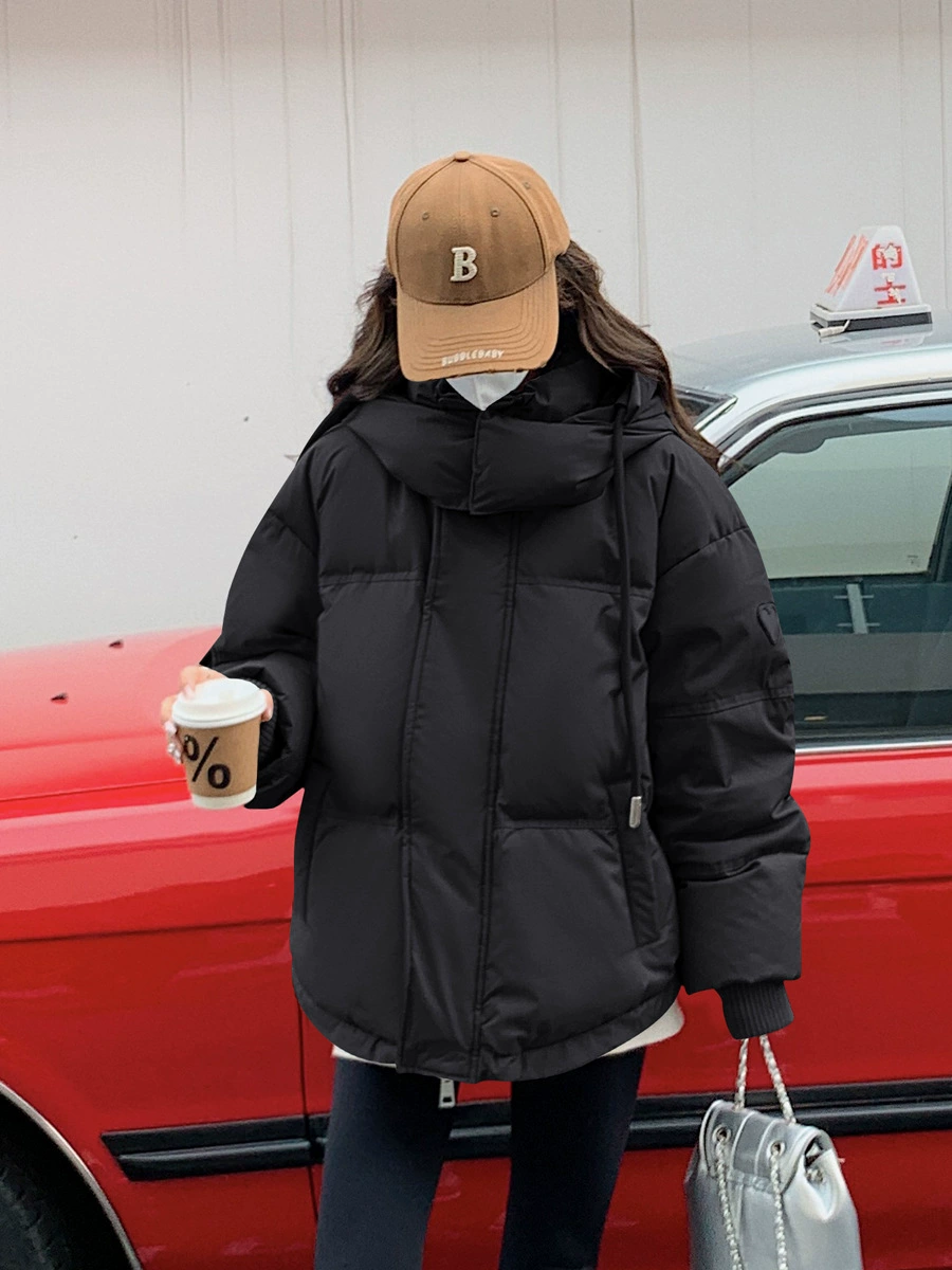 Short down jacket with down for students, custom-made, Korean style, plus size, for beloved