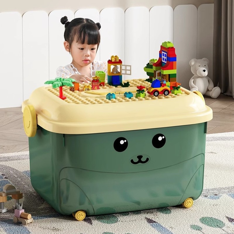 子供用おもちゃ収納ボックス家庭用赤ちゃん衣類漫画整理ボックス大容量レゴスナック積み木収納ボックス|undefined