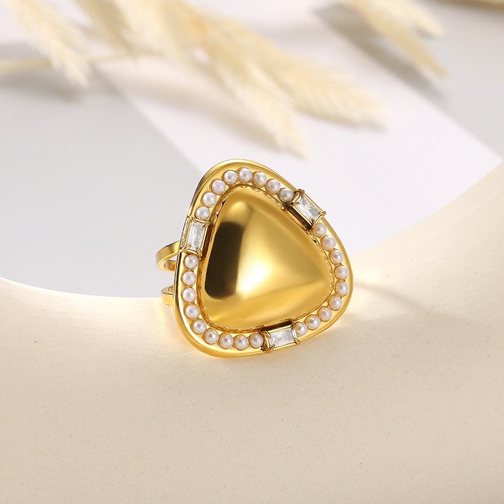 10g Weight 0.03µm-0.05µm Gold Plating Thickness PVD Coated Gold Plating Process Real Gold Plated Plating Material Artificial Diamond Inlay Material Open Rings Classification 1 Piece Quantity Casual, Daily Occasion 304 Stainless Steel Material Geometric Pattern All Seasons Season Unisex Gender IG Style, Elegant, Retro, Classic Style Style Waterproof Non Tarnish, Plating Craft PVD Coated Real Gold Plated Geometric 304 Stainless Steel IG Style Elegant Retro Waterproof Non Tarnish Open Rings 2