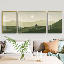北欧客厅装饰画轻奢三联画现代简约沙发背景墙挂画壁画风景画