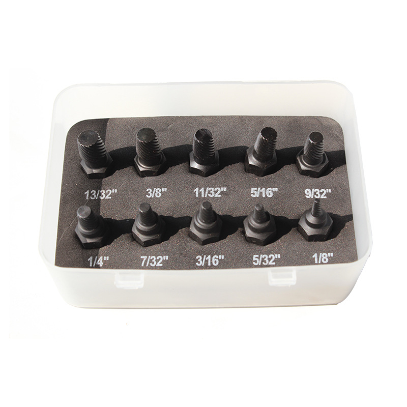25-piece set hexágono tornillo extractor multi-Spline dañado deslizante de alambre deslizante diente roto cabeza perno herramienta de eliminación