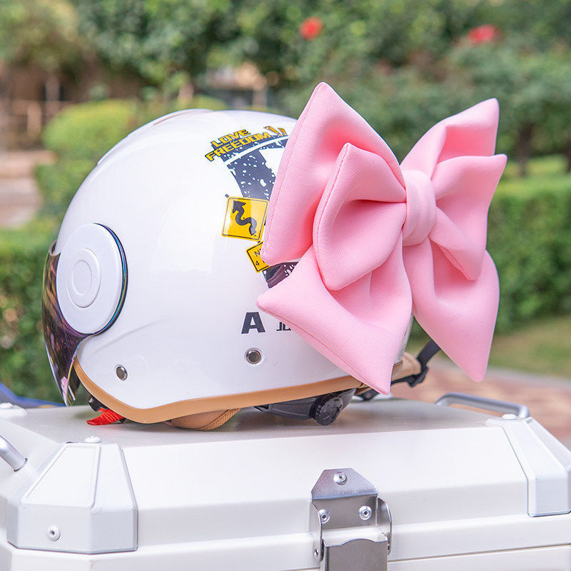 Helmet Decorations, Bows, Motorcycle, Electric Vehicle, Motorcycle Decorations, Riding Accessories, Women's Ski Helmets, Full-Face Helmet Modification