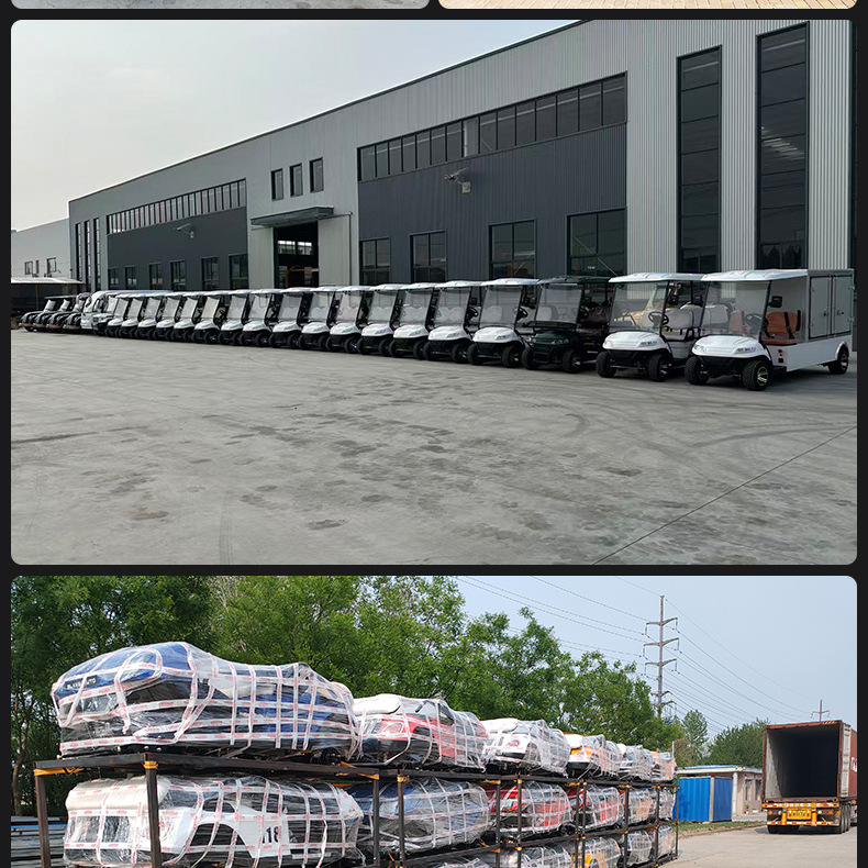 4-Seat and 6-Seat Electric Sightseeing Vehicles for Real Estate Sales Offices, Hotel Scenic Spots, and Golf Carts