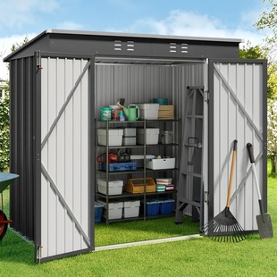 2025 New Cross-Border Dropshipping Activity Shed Spacious 8'X6'/4'×6' Outdoor Storage Shed