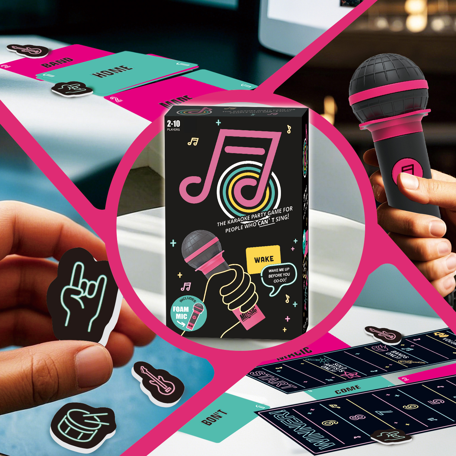 El juguete musical de karaoke con micrófono LuckyEggExcitingGrabTheMic, éxito de ventas en Amazon