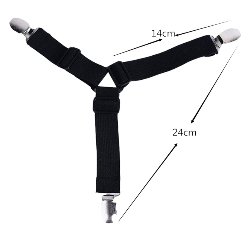 Suministro transfronterizo de triángulo antideslizante titular de la hoja de cama ajustable clip de hoja de cama hebilla titular de la hoja de cama fábrica