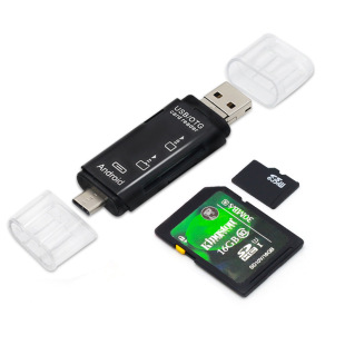 OTG card reader Type-c five-in-one card reader TF SD card reader type-c mobile phone usb card reader
