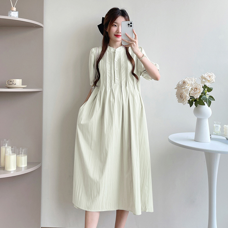 Summer New Maternity plus size Women's Slimming dress Midi Pregnant Women's Dress Loose Women's Dress