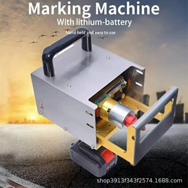 气动电动打标机金属钢板法兰钢印打码雕刻机小型手持电动打标机