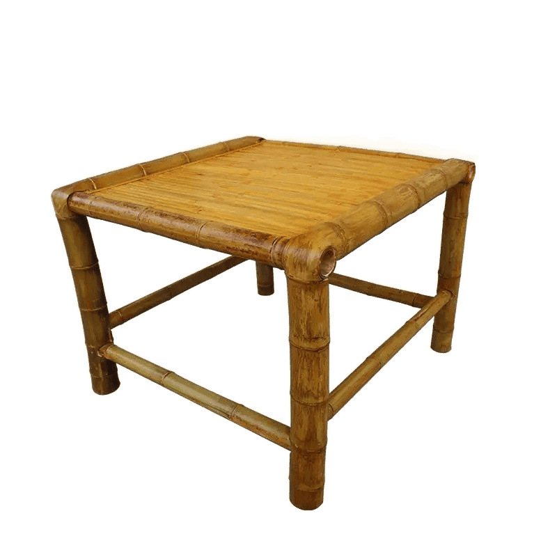 B&B Courtyard Outdoor Bamboo Tables and Chairs Chinese Courtyard Bamboo Tables and Chairs Handmade Bamboo Tables Tea Tables Carbonized Dining Tables 5