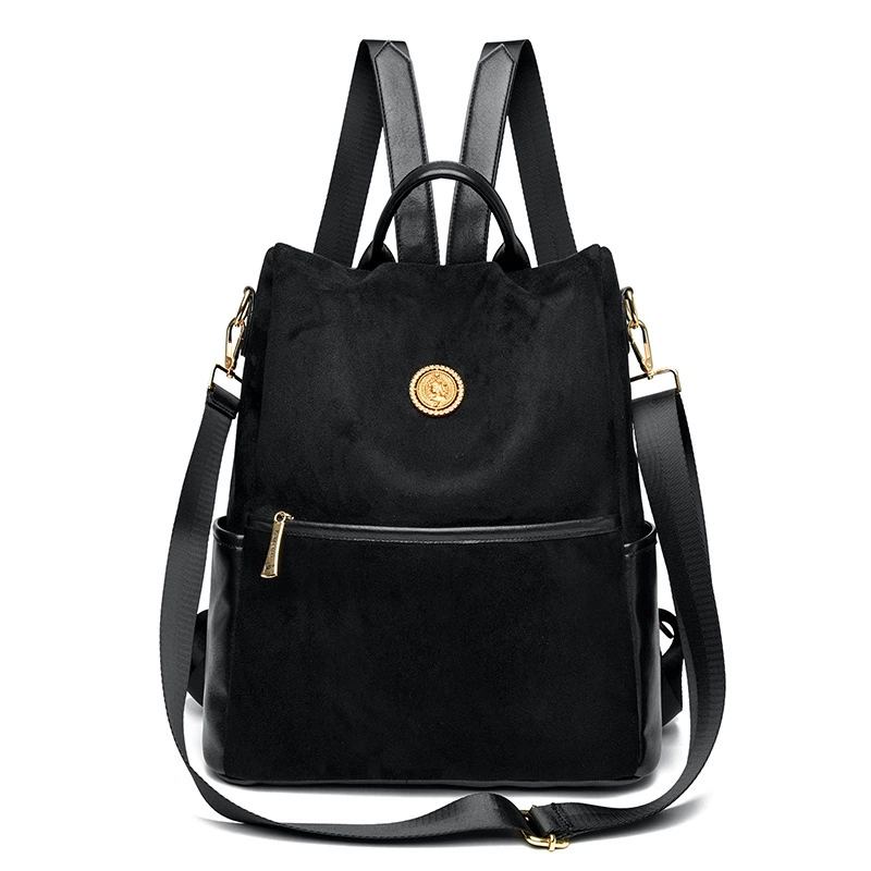 Polyurethane Backpack, Spacious Shoulder Travel Bag, Stylish Leisure Tote, Adjustable Strap