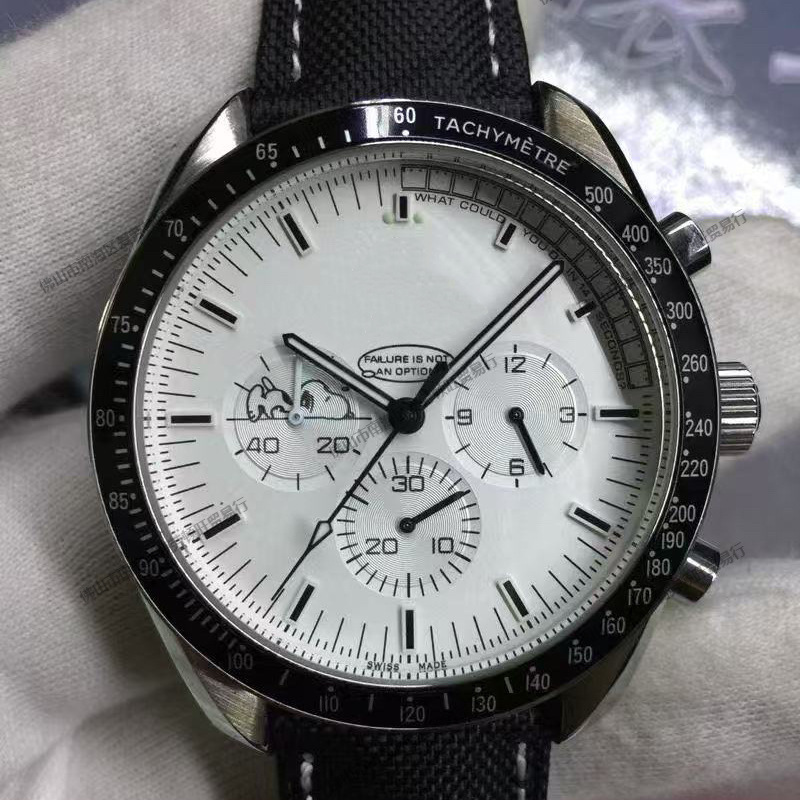 Oujia Seamaster Super Series Moon Joint Edition Space Moon Landing Mission Six-Hand Chronograph Mechanical Quartz Watch Oujia Seamaster Super Series Moon Joint Edition Space Moon Landing Mission Six-Hand Chronograph Mechanical Quartz Watch