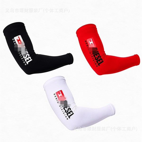 European and American style letter-printed ice sleeves, summer sun-protective arm sleeves, suitable for cycling, driving, and providing UV protection during sports activities