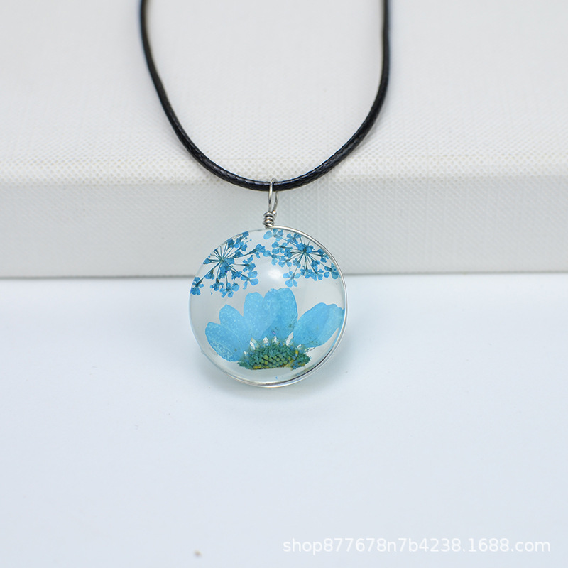 블루 레이스 + 블루 크리스탈 국화