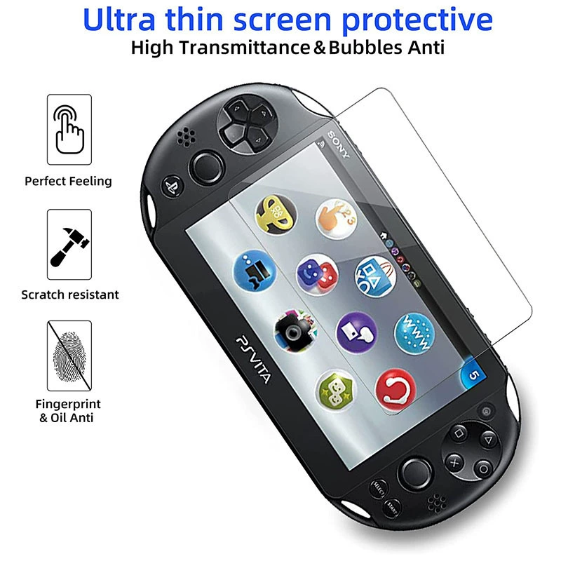 Защитное стекло-скрин tempered glass (Sony) PSV2000 — 2.5D 0.3 мм, пленка для экрана + задняя, набор