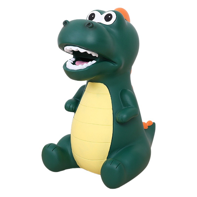 Gran creativo lindo dinosaurio de dibujos animados alcancía vinilo Tyrannosaurus alcancía Regalo de Cumpleaños de los niños