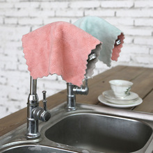 振兴FE1974厨房抹布不沾油家用吸水布洗碗布毛巾四片装易清洗家居