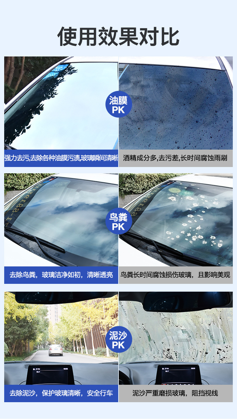 Car Glass Water Effervescent Tablets Solid Super Concentrated Wiper Fluid