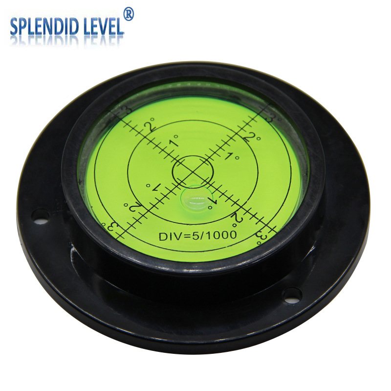 吊车水平仪钻井机水平气泡塑料法兰水准泡水平珠万向水准珠调平