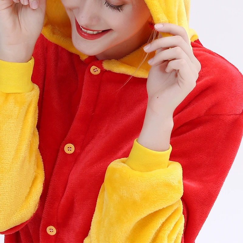 Мультяшный пижамный комбинезон, милый фланелевый overall