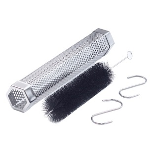 BBQ Tools 304 Stainless Steel Smoke Tube Diamond Fruit Wood Box Smoked Box bbq smoker tube