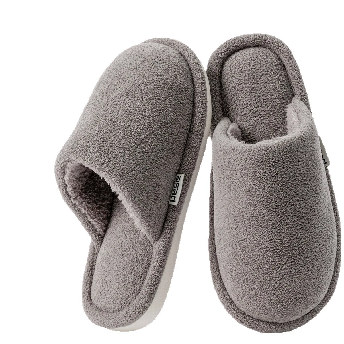 Winter keep warm non-slip slippers platform, soft sole