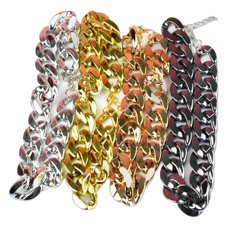 Pet Fashion Necklace Method Dou Small Dog Bully Dog Gold Chain Pet Necklace Accessories