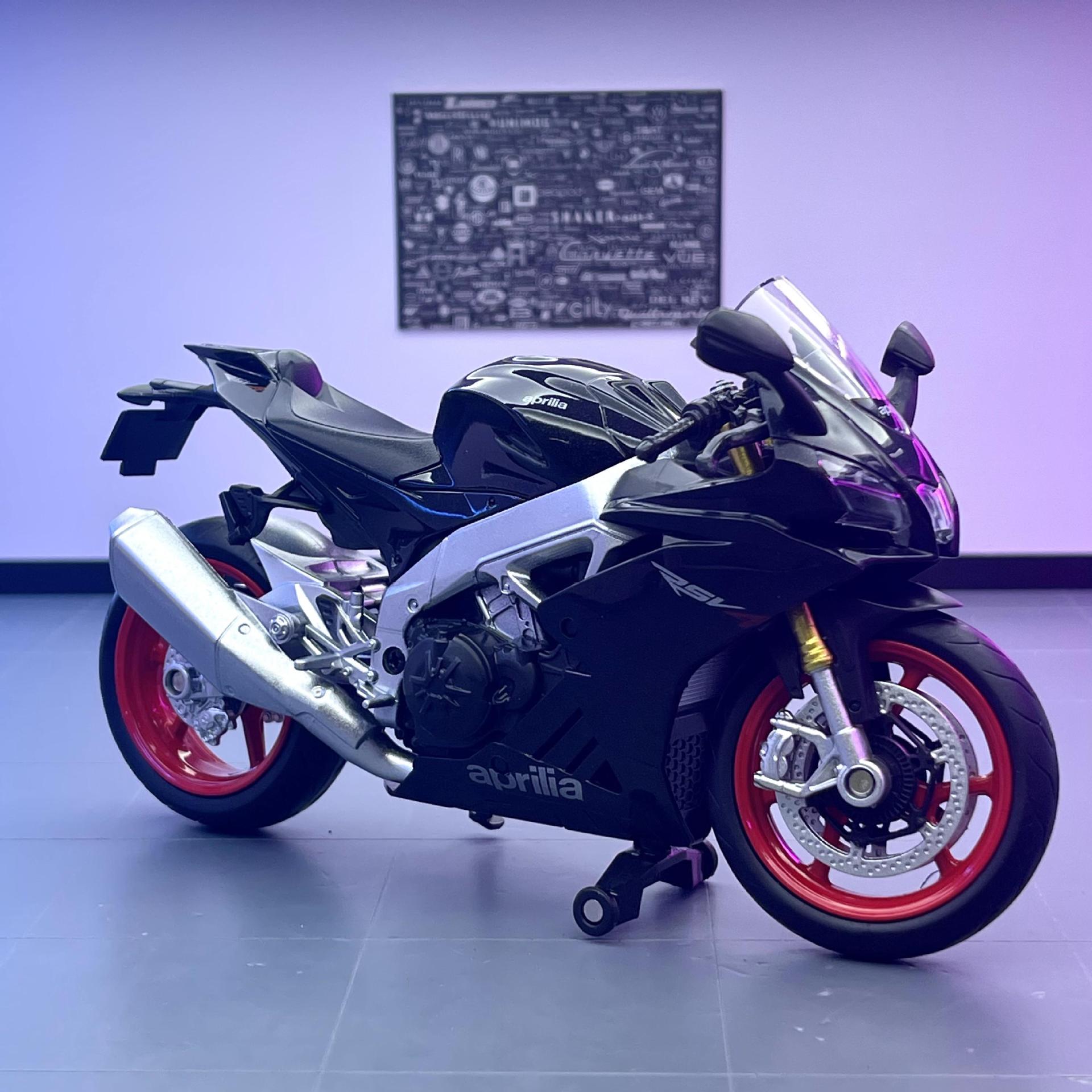 Marke aleación 1 a 12 applia RSV4 Suzuki GSX motocicleta modelo Silent Light modelo de juguete adornos