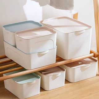 家用收纳盒衣柜衣服整理箱有盖储物箱玩具杂物塑料收纳箱厂家直销