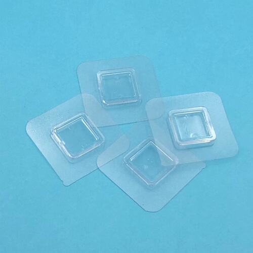 Wholesale Punchless Shelf Adhesive Mounting Backing Strips for Wall Mounts, No-Trace Sticky Square Wall Shelf Strips 3x3 Plastic Snap-in