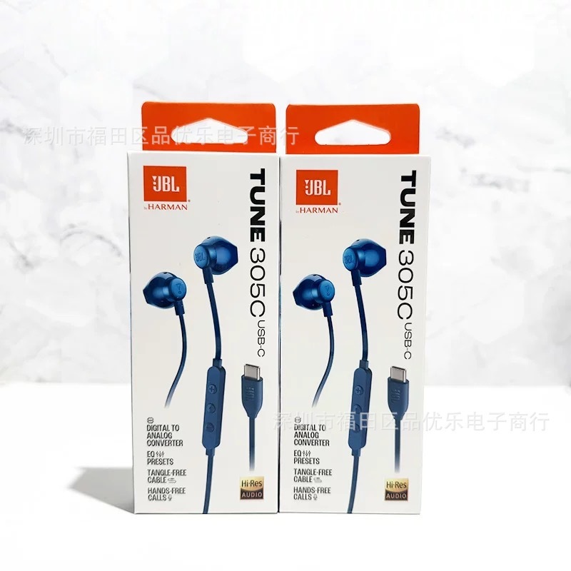 跨境外贸305C耳塞调音带麦重低音线控耳机tc手机插口T305耳机|undefined