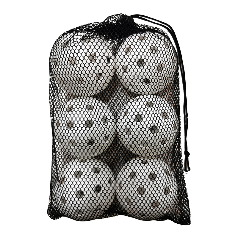 Pickleball74mm40穴26グラムプラスチック威浮洞球匹克球 + 黒網袋セット6個|undefined