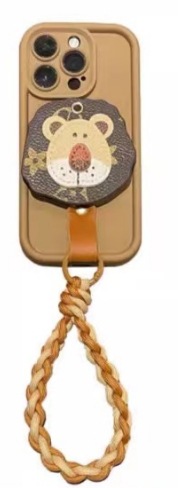 ProMax par Apple 14 caja del teléfono para IP13/12 Vino rojo café oso tridimensional IPhone15/15