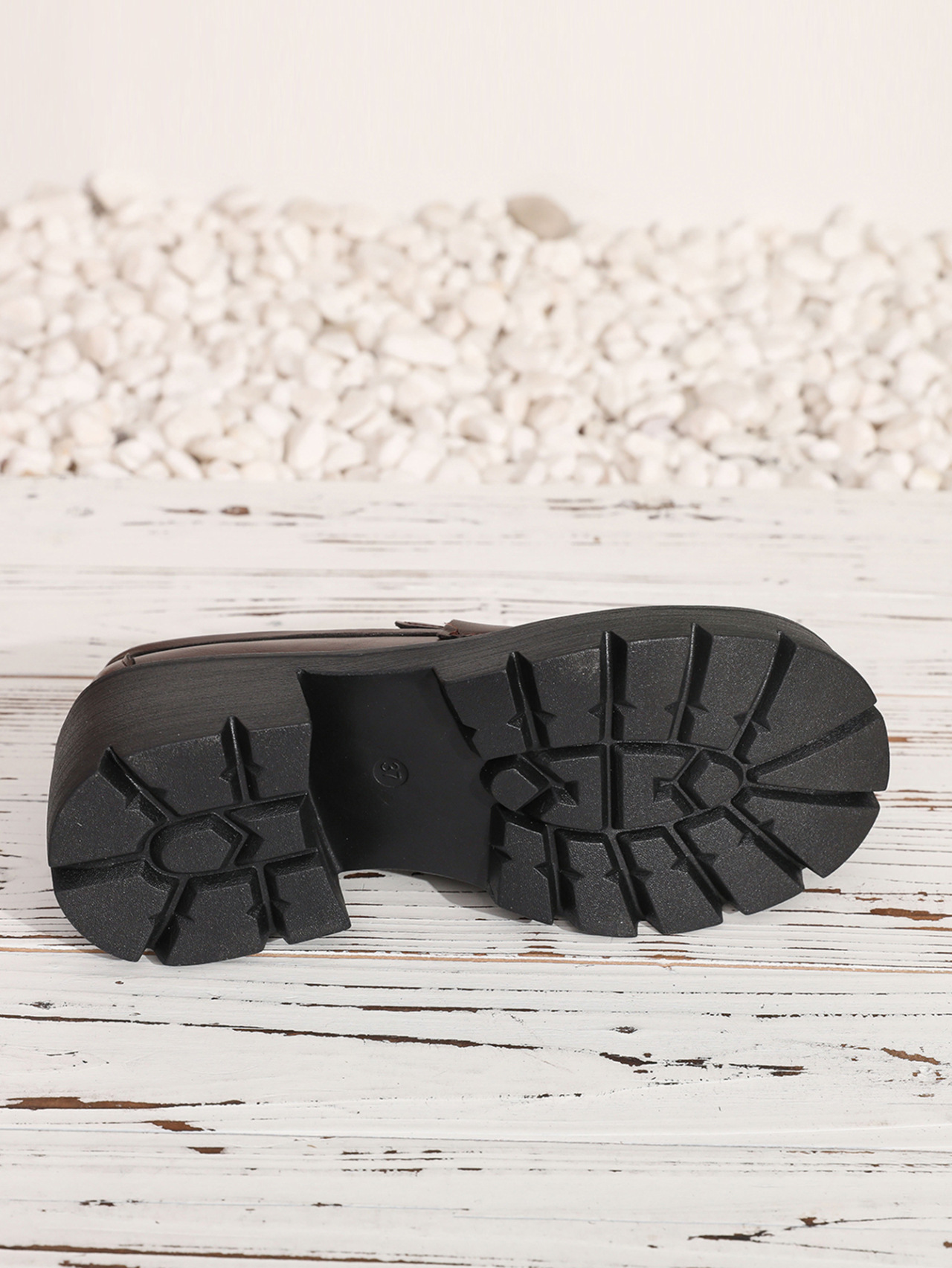 Damen Loafer Mit Blockabsatz Britischer Stil Pumps Für Damen_voghion.com