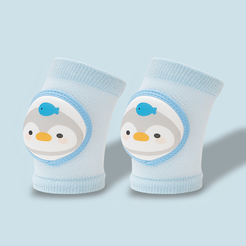 Rodilleras para niños estilo fino de verano para bebés, rodilleras para niños pequeños, artefacto de rastreo, calcetines de tubo largo de algodón suelto, protectores para las rodillas para bebés