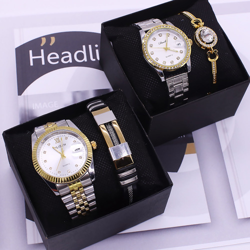 Couples wrist watch set couple watches men's and women's pairs watch bracelet waterproof quartz watch