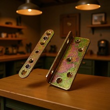 厂家直供铰家具床铰机箱机柜门高品质床连接件两孔可调床铰螺丝床