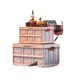 Outdoor camping storage box industrial style foldable storage car backup household storage portable large plastic box