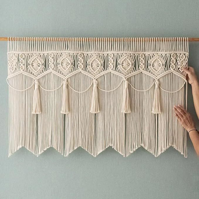 Nordic Style Handmade Woven Tapestry for Homestay Decoration, Tassel Bohemian Door Curtain, Wall Tapestry, Background Cover-Up Curtain Nordic Style Handmade Woven Tapestry for Homestay Decoration, Tassel Bohemian Door Curtain, Wall Tapestry, Background Cover-Up Curtain