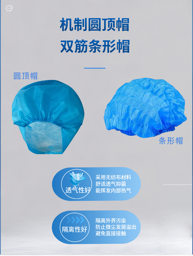 医用帽子一次性无菌条形帽男女医生无纺布头套机制圆顶帽舒适透气-阿里巴巴