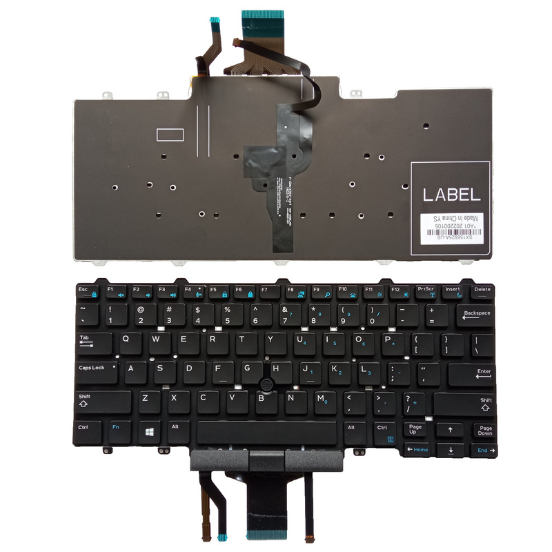 New English for Dell Latitude E7450 E5450 laptop keyboard backlight