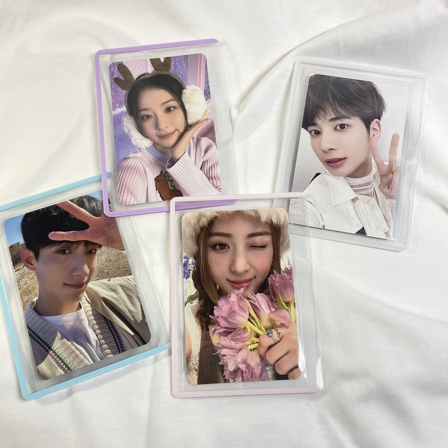Ins Color Laminated Gu Card Case HD B8 Hard Album Small Card Case Polaroid Photo Storage Case