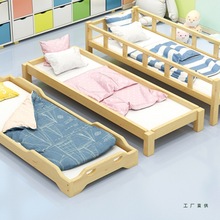 幼儿园床简易午睡床实木午休床托管班床多功能床叠叠床批发儿童床
