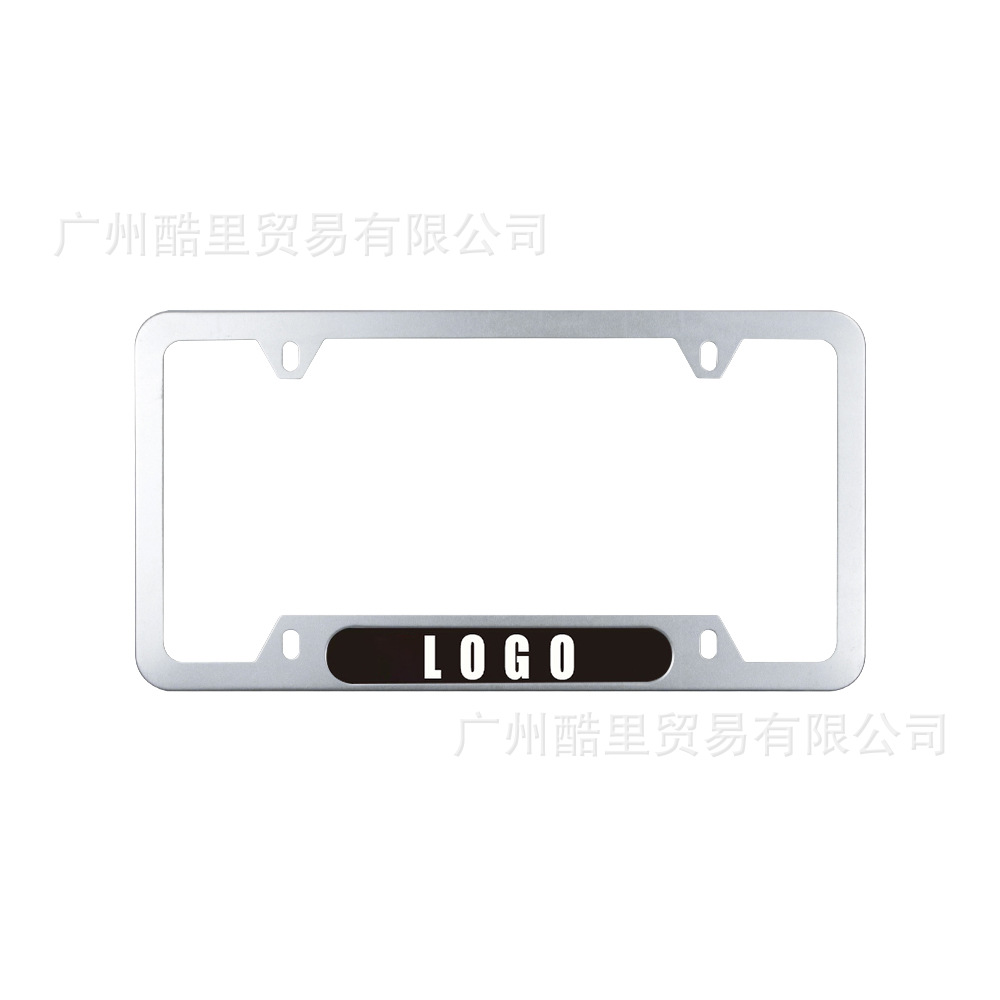 Hot-Selling American Standard License Plate Frame, Thickened Stainless Steel Aluminum Alloy Carbon Fiber License Plate Frame, American License Plate Frame with the Option to Add Logo