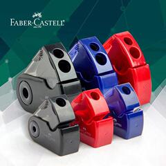 德國輝柏嘉卷筆刀1827旋轉單孔雙孔筆刨鉛筆刀黑色塑料鉛筆轉筆刀