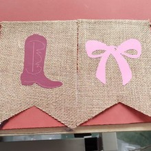 蝴蝶结和靴子拉旗 2片无绳子圣诞喜庆派对聚会晚辈情侣夫妻同事