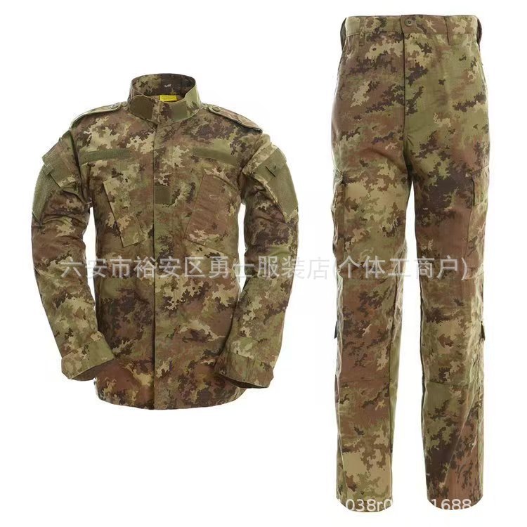 Trajes de camuflaje negros transfronterizos para hombres al aire libre tácticos trajes de entrenamiento resistentes al desgaste herramientas primavera y otoño fabricantes al por mayor