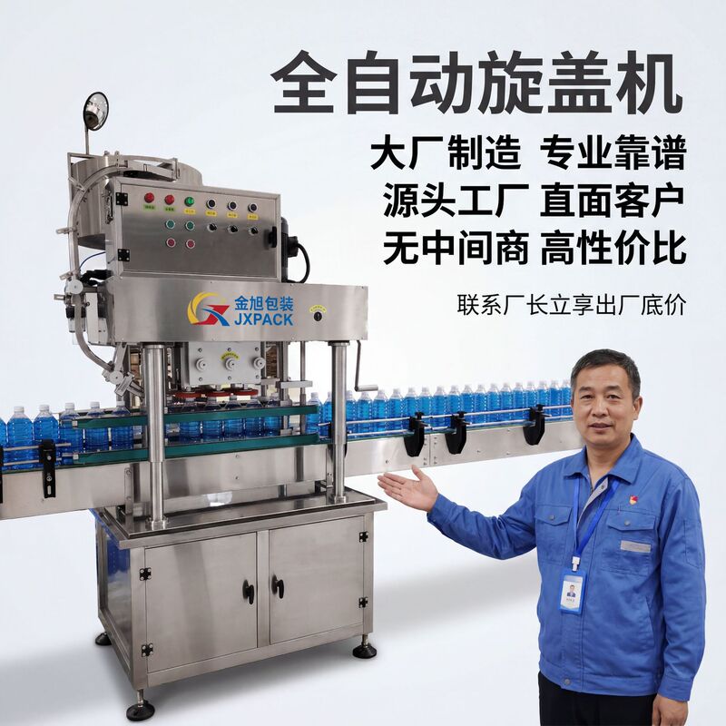 High-Speed Capping Machine, Fully Automatic Inline Glass Bottle and Plastic Bottle Capping Machine, Sealing Equipment High-Speed Capping Machine, Fully Automatic Inline Glass Bottle and Plastic Bottle Capping Machine, Sealing Equipment
