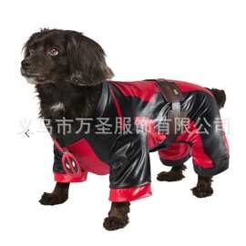 亚马逊热销漫威猫狗宠物服装死侍cos死侍狗cosplay服装二次元漫展