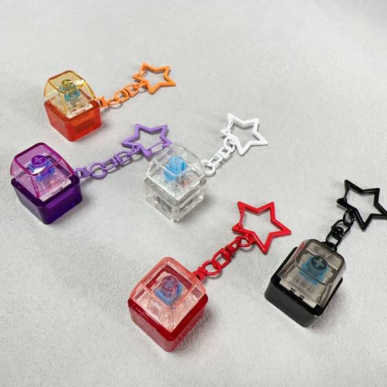 Cross-border decompression button PC cap fingertip pinch press mechanical keyboard decompression button keychain decompression toy